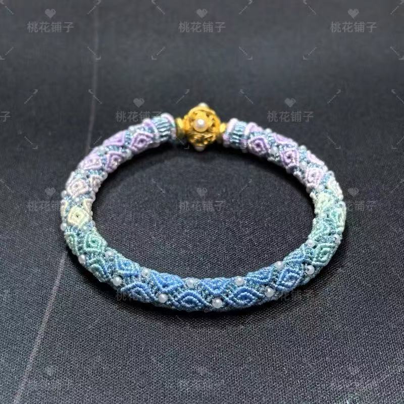 Rope Bracelet-Blue Gradient (0.5-0.8cm width)