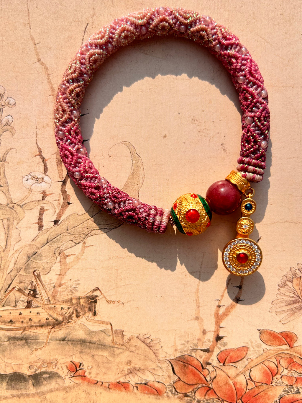 Rope Bracelet-Purple Qi Comes from the East(0.6cm width)