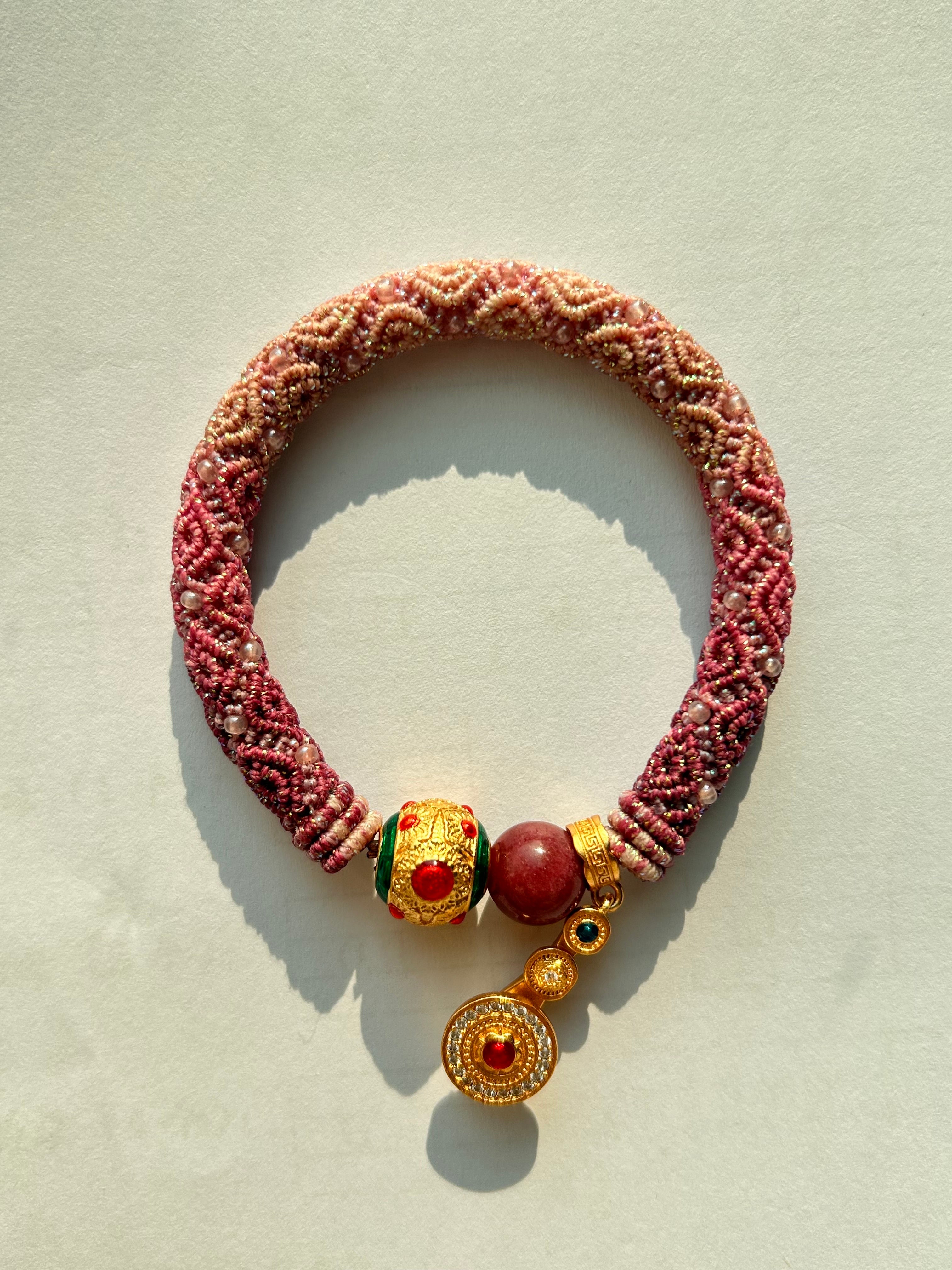 Rope Bracelet-Purple Qi Comes from the East(0.6cm width)