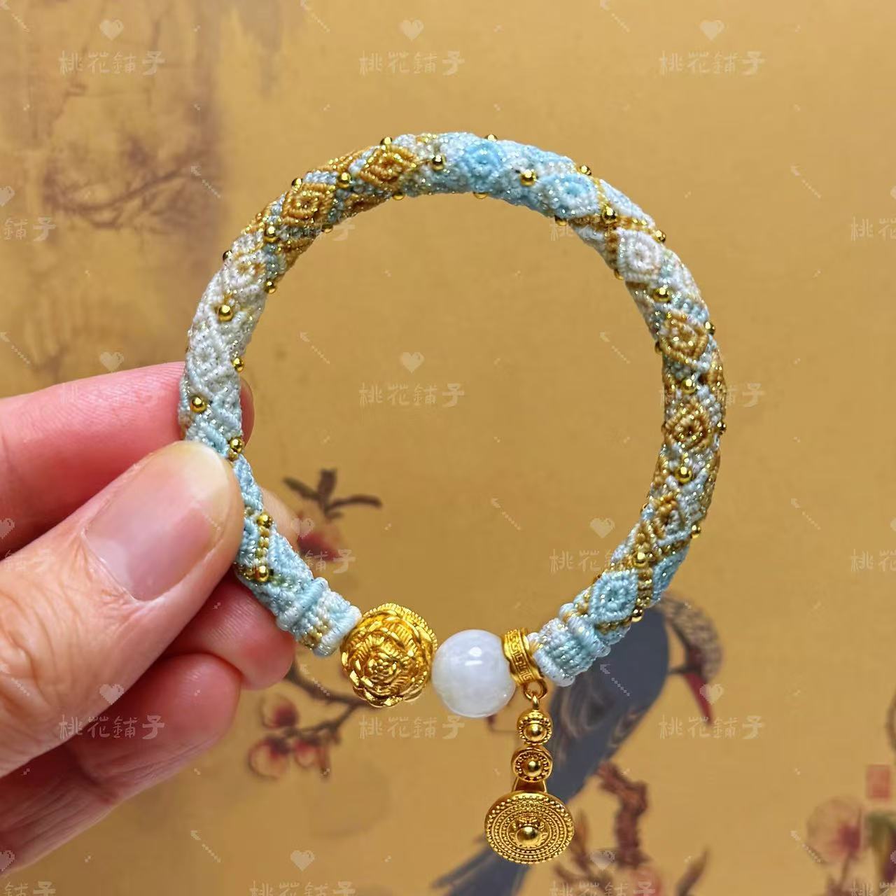 Rope Bracelet-Blue Gradient (0.5-0.8cm width)