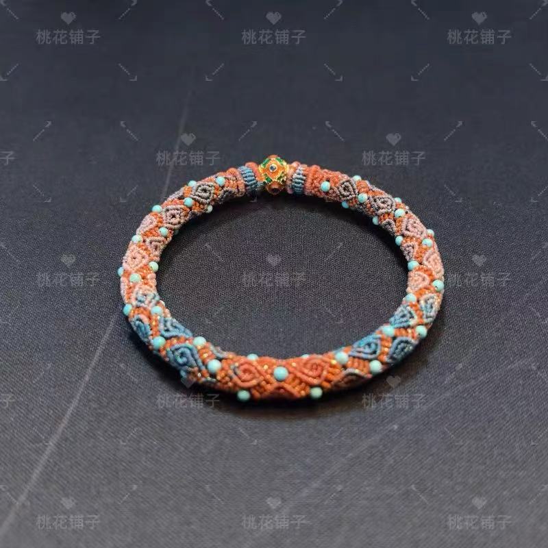 Rope Bracelet-orange Gradient (0.5-0.8cm width)