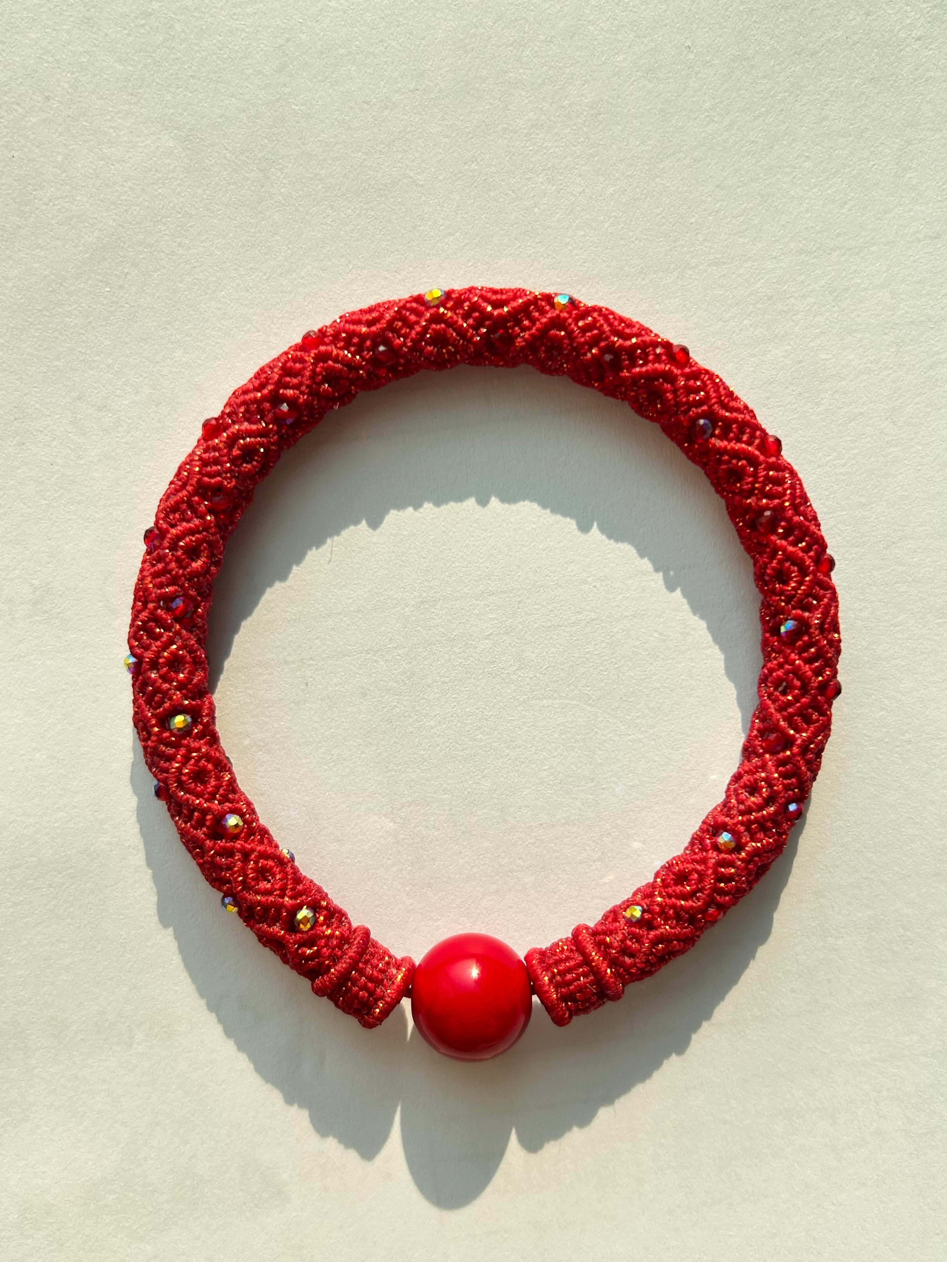 Red bracelet-Rope Bracelet(0.5-0.8mm width）